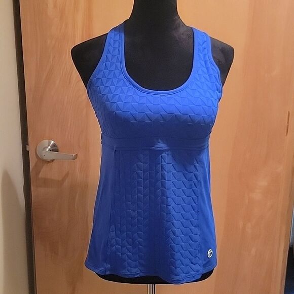 Trina Turk royal blue tank top sz med - Picture 1 of 8